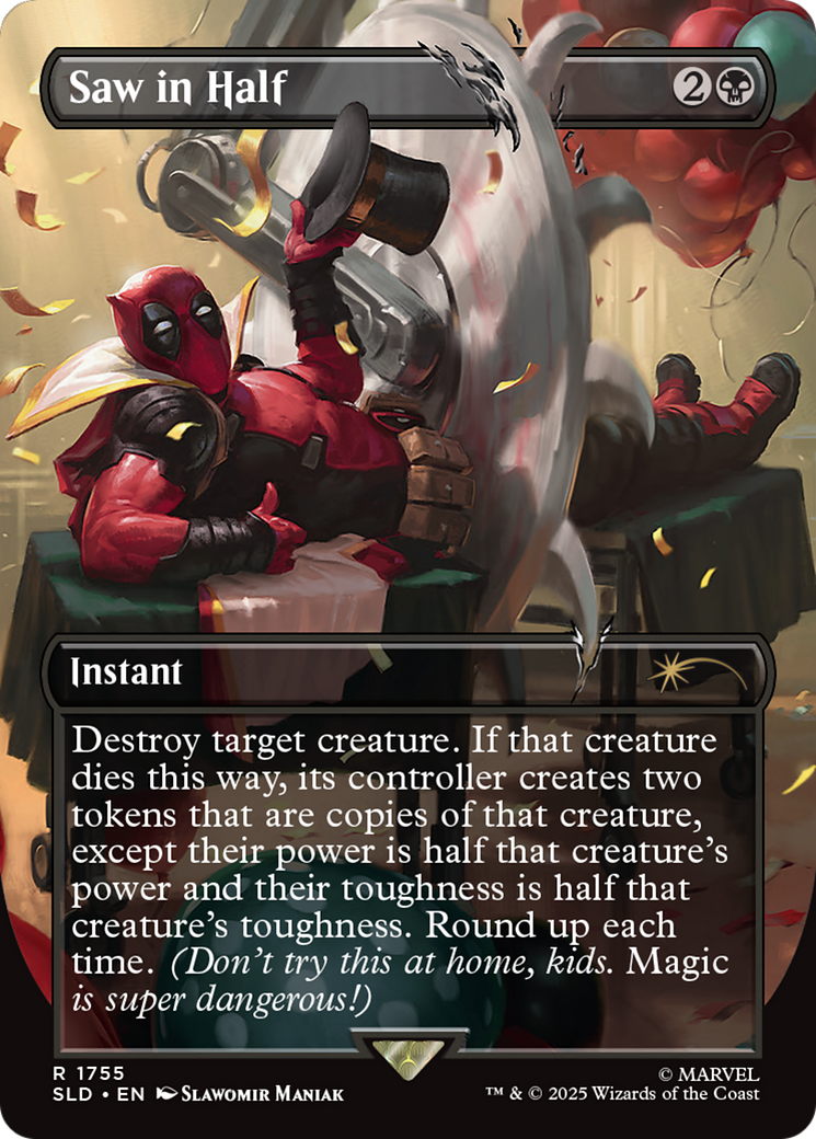 Saw in Half [SLD-1755]  (Borderless) Foil