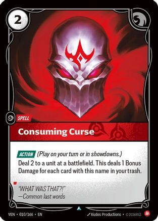 [RFB] Consuming Curse (Foil) (010/166) - Vendetta