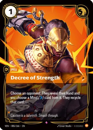 [RFB] Decree of Strength (Foil) (085/166) - Vendetta