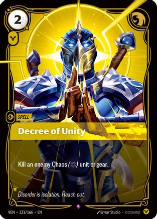 [RFB] Decree of Unity (Foil) (131/166) - Vendetta