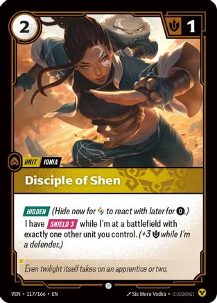 [RFB] Disciple of Shen (Foil) (117/166) - Vendetta