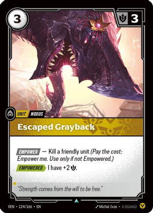 [RFB] Escaped Grayback (Foil) (124/166) - Vendetta