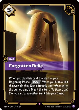 [RFB] Forgotten Relic (Foil) (108/166) - Vendetta