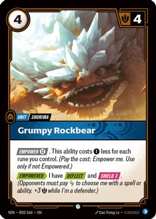 [RFB] Grumpy Rockbear (Foil) (050/166) - Vendetta