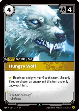 [RFB] Hungry Wolf (Foil) (125/166) - Vendetta
