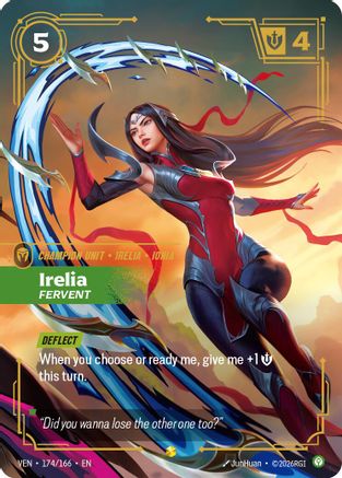 [RFB] Irelia, Fervent (Overnumbered) (Foil) (174/166) - Vendetta