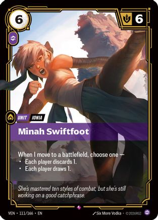 [RFB] Minah Swiftfoot (Foil) (111/166) - Vendetta