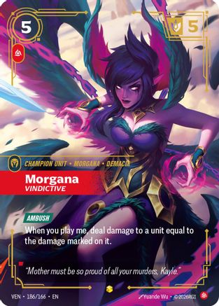 [RFB] Morgana, Vindictive (Overnumbered) (Foil) (186/166) - Vendetta