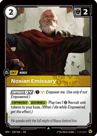 [RFB] Noxian Emissary (Foil) (128/166) - Vendetta