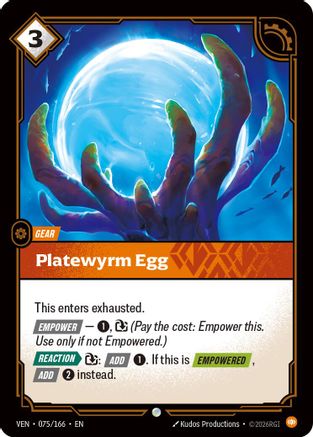 [RFB] Platewyrm Egg (Foil) (075/166) - Vendetta