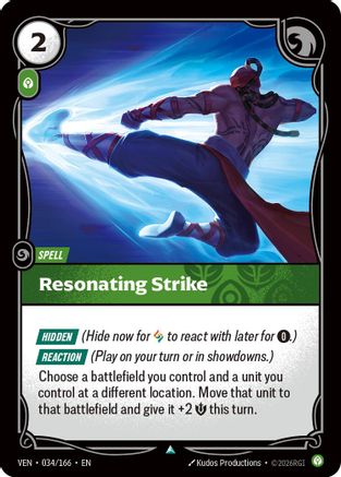 [RFB] Resonating Strike (Foil) (034/166) - Vendetta