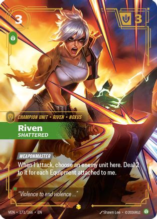 [RFB] Riven, Shattered (Overnumbered) (Foil) (171/166) - Vendetta