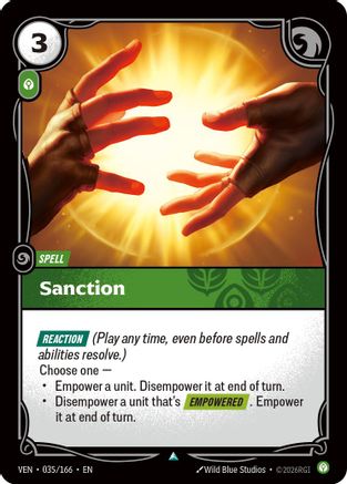 [RFB] Sanction (Foil) (035/166) - Vendetta