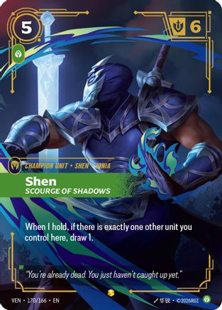 [RFB] Shen, Scourge of Shadows (Overnumbered) (Foil) (170/166) - Vendetta