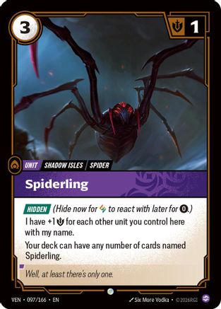 [RFB] Spiderling (Foil) (097/166) - Vendetta