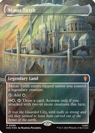 {@@HOB R} Minas Tirith (Borderless) (Surge Foil) (Foil) [The Hobbit EternalLegal] [HOC 089]