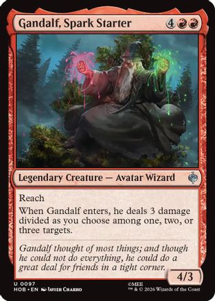 {@@MSC C} Gandalf, Spark Starter (Foil) [The Hobbit] [HOB 097]