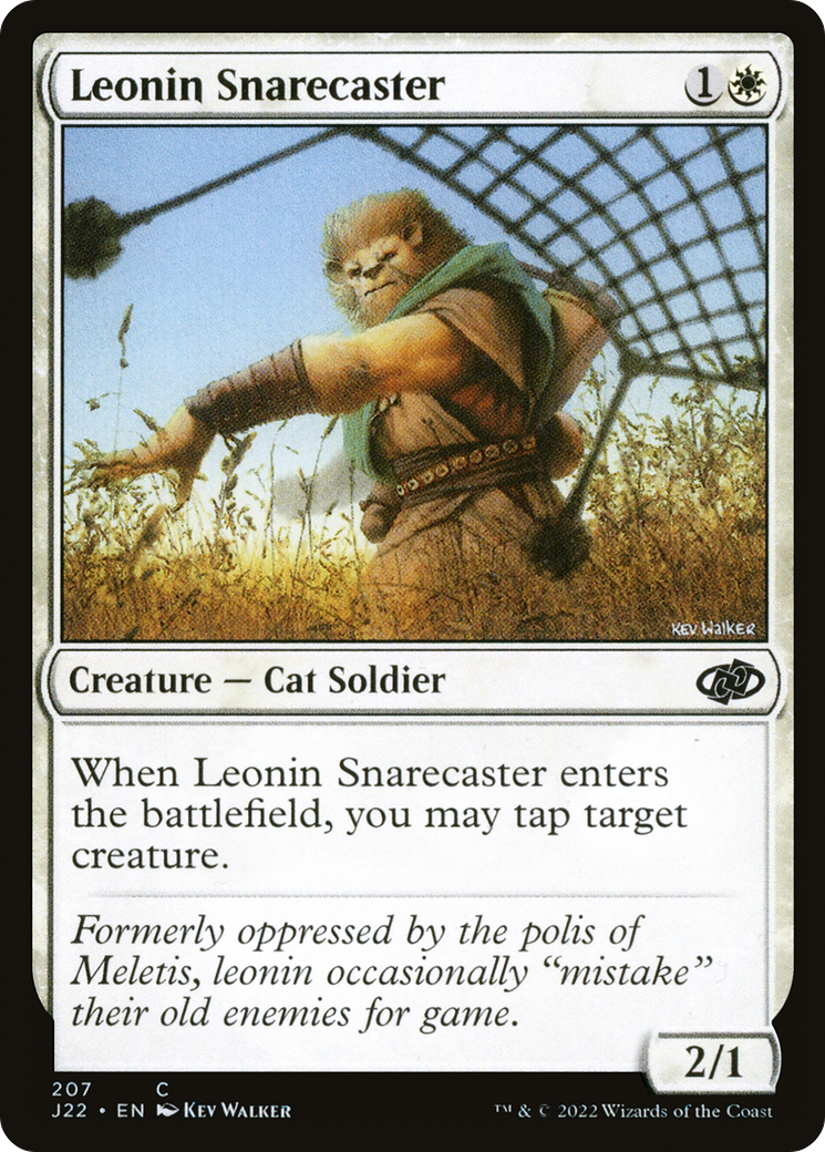 {C} Leonin Snarecaster [Jumpstart 2022][J22 207]