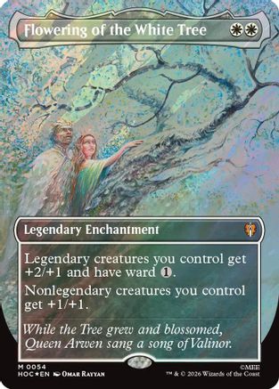 {@@HOB R} Flowering of the White Tree (Borderless) (Surge Foil) (Foil) [The Hobbit EternalLegal] [HOC 054]