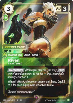 [RFB] Riven, Shattered (Foil) (Promo) (041/166) - Riftbound Organized Play Promotional Cards