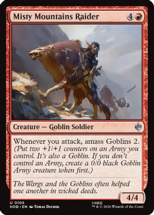 {@@MSC C} Misty Mountains Raider [The Hobbit] [HOB 105]