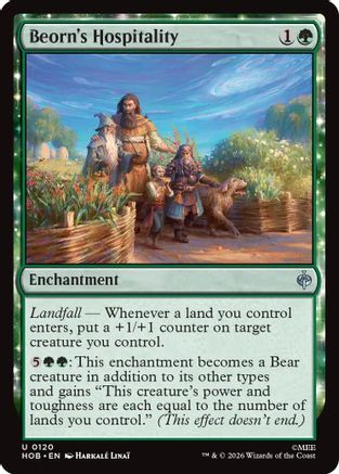 {@@HOB C} Beorn's Hospitality (Foil) [The Hobbit] [HOB 120]