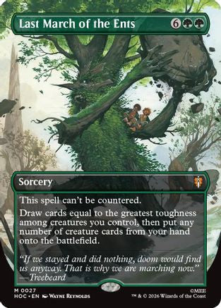 {@@HOB R} Last March of the Ents (Borderless) (Foil) [The Hobbit EternalLegal] [HOC 027]