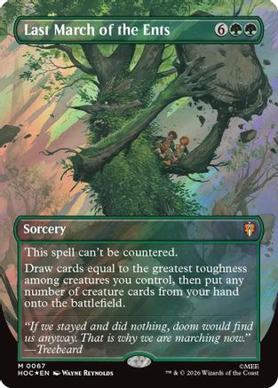 {@@HOB R} Last March of the Ents (Borderless) (Surge Foil) (Foil) [The Hobbit EternalLegal] [HOC 067]