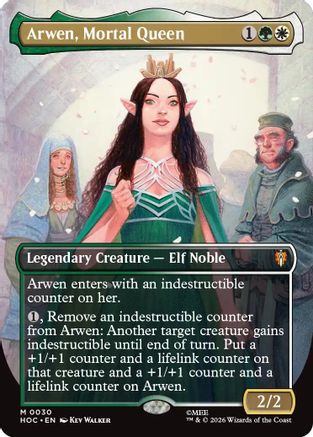 {@@HOB R} Arwen, Mortal Queen (Borderless) (Foil) [The Hobbit EternalLegal] [HOC 030]