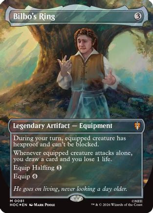 {@@HOB R} Bilbo's Ring (Borderless) (Surge Foil) (Foil) [The Hobbit EternalLegal] [HOC 081]