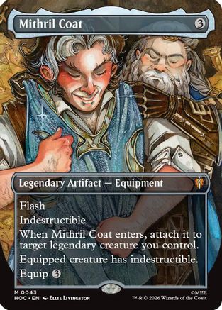 {@@HOB R} Mithril Coat (Borderless) (Foil) [The Hobbit EternalLegal] [HOC 043]