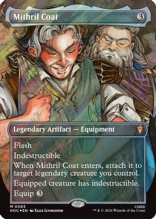 {@@HOB R} Mithril Coat (Borderless) (Surge Foil) (Foil) [The Hobbit EternalLegal] [HOC 083]