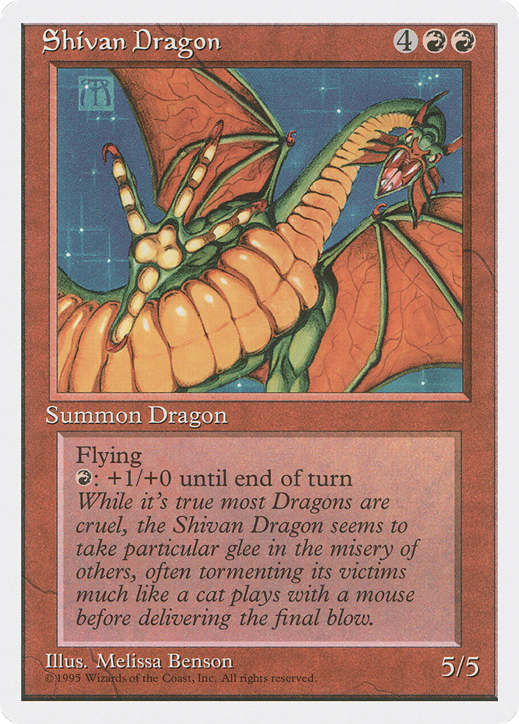 {R} Shivan Dragon [Fourth Edition][4ED 220] - Misty Mountain Games