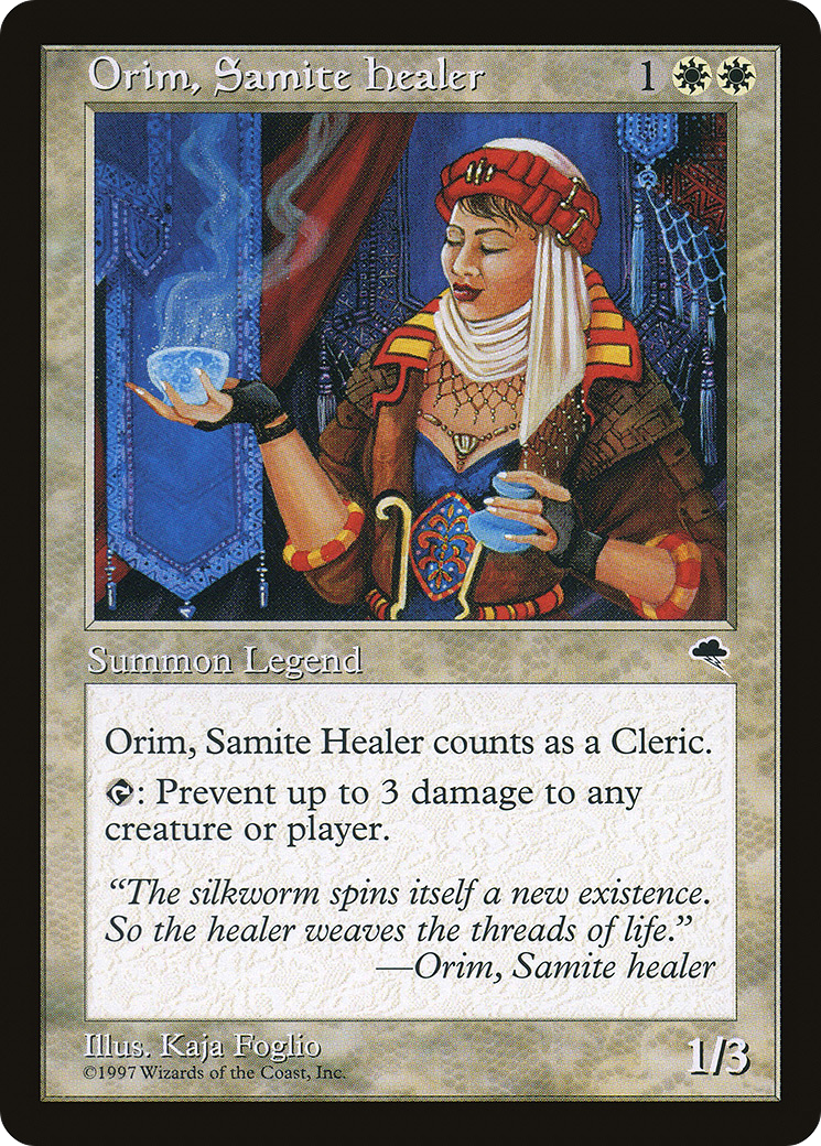 {R} Orim, Samite Healer [Tempest][TMP 033]