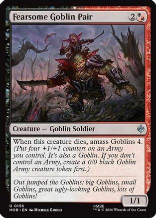 {@@MSC C} Fearsome Goblin Pair (Foil) [The Hobbit] [HOB 156]