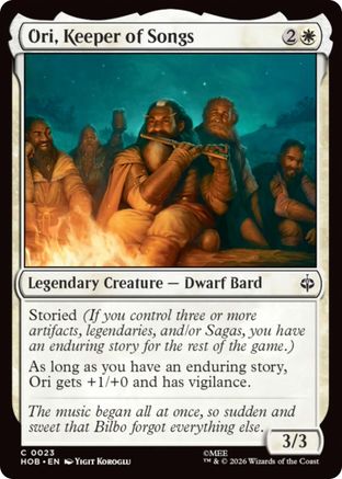 {@@MSC C} Ori, Keeper of Songs [The Hobbit] [HOB 023]