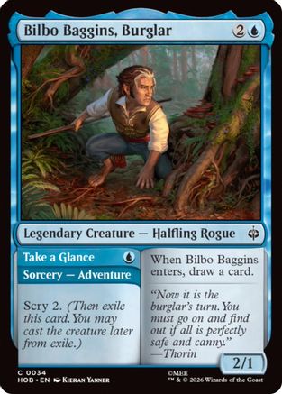 {@@MSC C} Bilbo Baggins, Burglar [The Hobbit] [HOB 034]