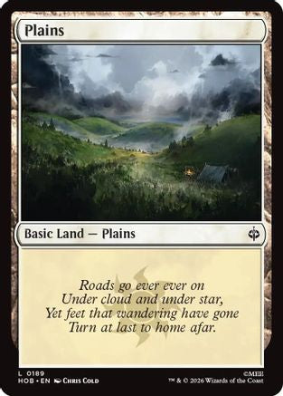 {@@MSC B} Plains (0189) (Foil) [The Hobbit] [HOB 189]