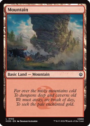 {@@MSC B} Mountain (0192) (Foil) [The Hobbit] [HOB 192]