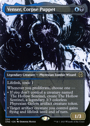{R} Venser, Corpse Puppet (Borderless Ichor) [Phyrexia: All Will Be One][ONE 324]