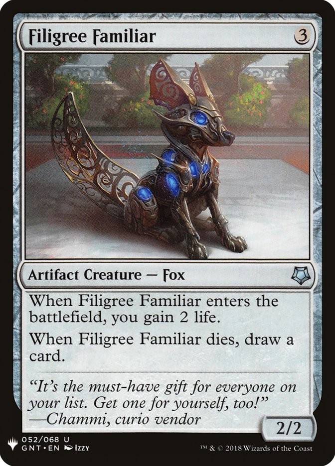 {C} Filigree Familiar [Mystery Booster][MB1 GNT 052]