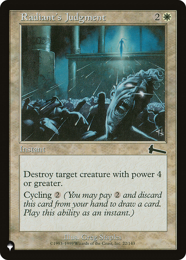 Radiant's Judgment [LIST 22/143]
