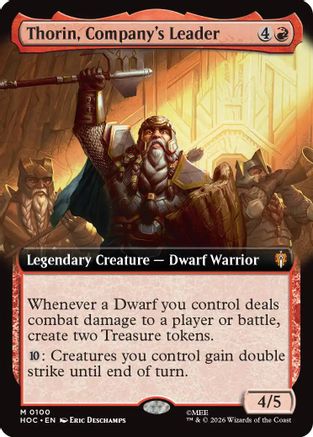 {@@HOB R} Thorin, Company's Leader (Extended Art) (Foil) [The Hobbit EternalLegal] [HOC 100]