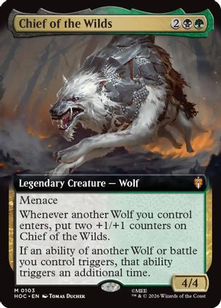 {@@HOB R} Chief of the Wilds (Extended Art) (Foil) [The Hobbit EternalLegal] [HOC 103]