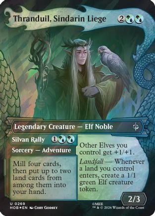 {@@MSC C} Thranduil, Sindarin Liege (Showcase) (Surge Foil) (Foil) [The Hobbit] [HOB 269]