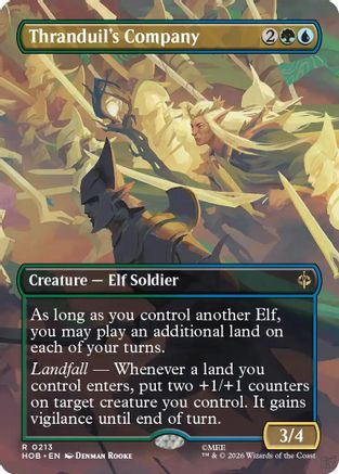 {@@HOB R} Thranduil's Company (Borderless) (Foil) [The Hobbit] [HOB 213]