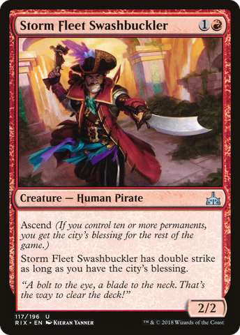 {C} Storm Fleet Swashbuckler [Rivals of Ixalan][RIX 117]