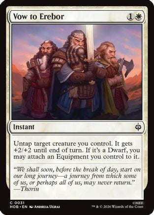 {@@MSC C} Vow to Erebor (Foil) [The Hobbit] [HOB 031]