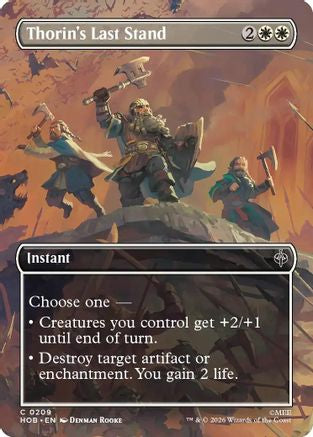 {@@MSC C} Thorin's Last Stand (Borderless) (Foil) [The Hobbit] [HOB 209]