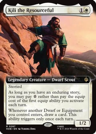 {@@MSC R} Kili the Resourceful (Extended Art) (Foil) [The Hobbit] [HOB 287]
